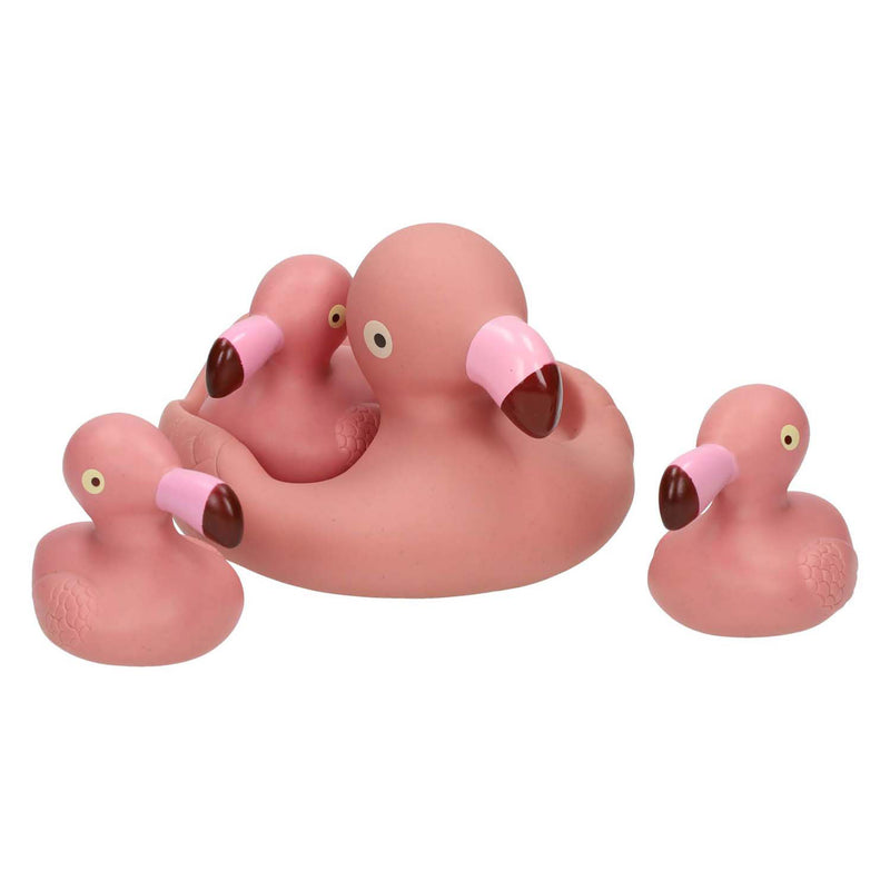 Afbeelding laden in galerijviewer, Baddieren flamingo familie, 4dlg