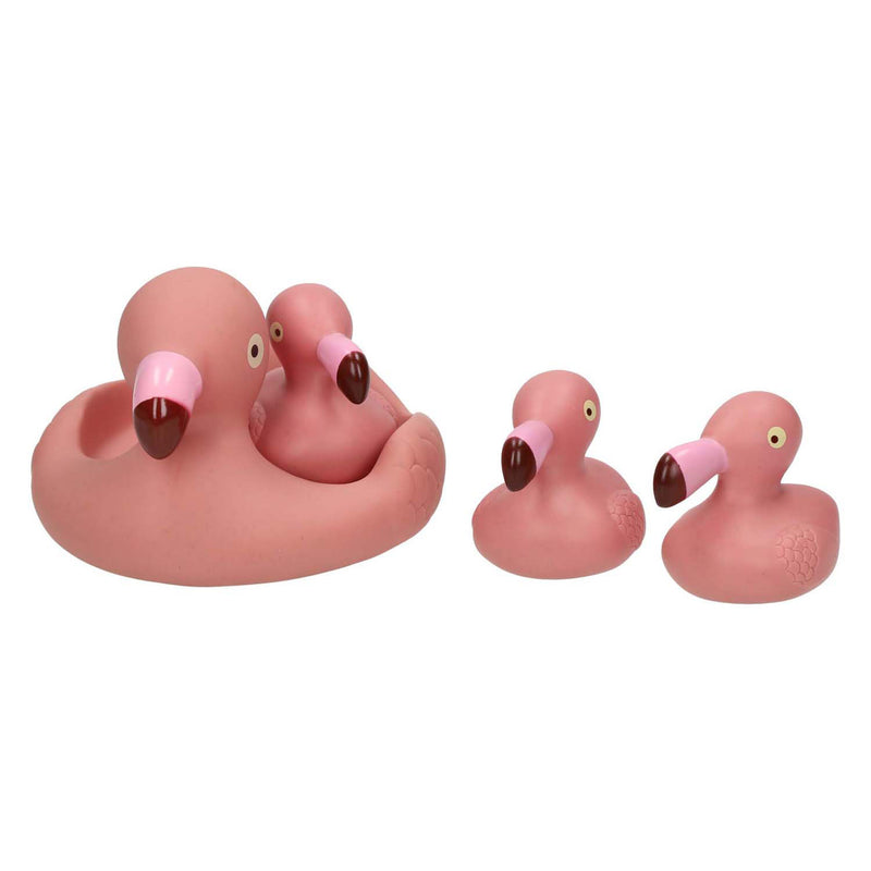 Afbeelding laden in galerijviewer, Baddieren flamingo familie, 4dlg
