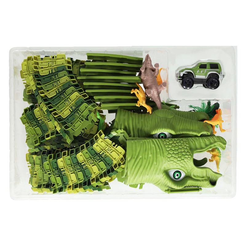 Load image into Gallery viewer, Lobbes speelgoed bv dinotrack - racebaan met dino's - 200-delige set - 3+ jaar