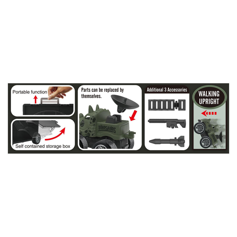 Load image into Gallery viewer, Dino transporter met monstertrucks