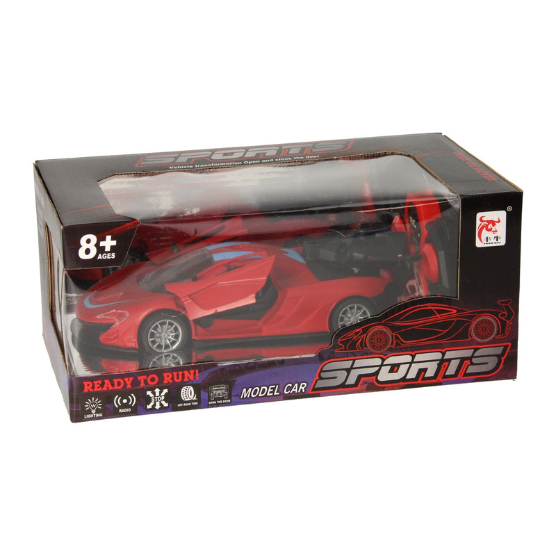Load image into Gallery viewer, Lobbes speelgoed bv rc sportwagen met stoomfunctie rood