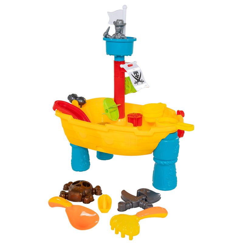 Afbeelding laden in galerijviewer, Watertafel piratenboot met accessoires.
