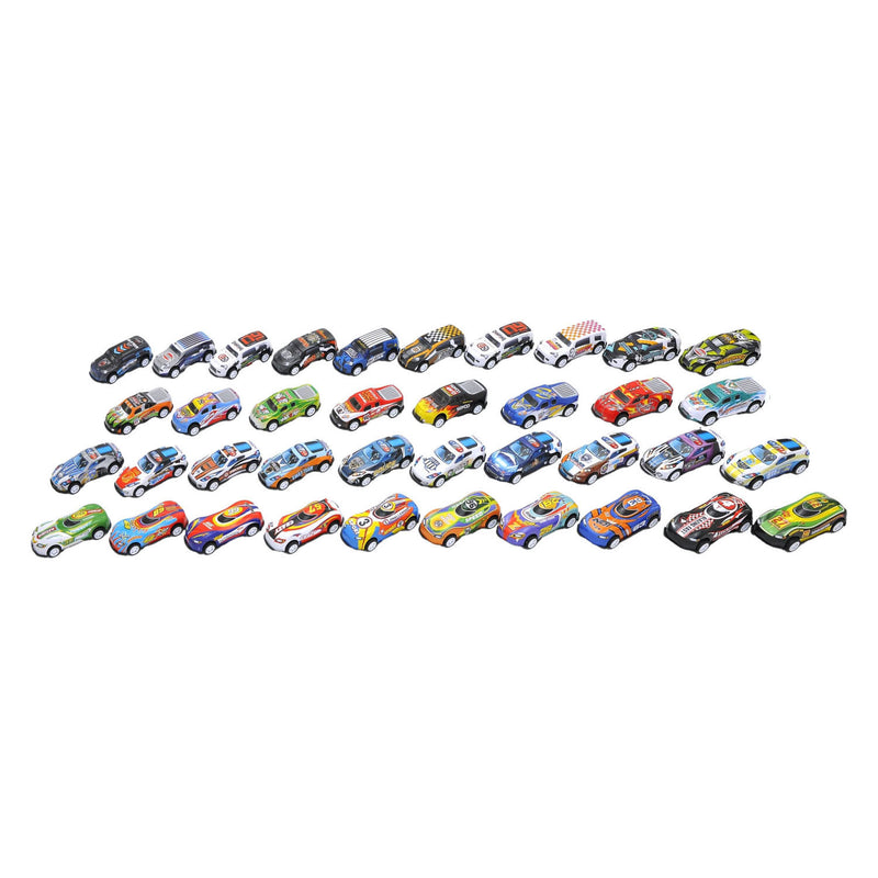 Afbeelding laden in galerijviewer, Lobbes die-cast auto's in opbergblik, 18dlg