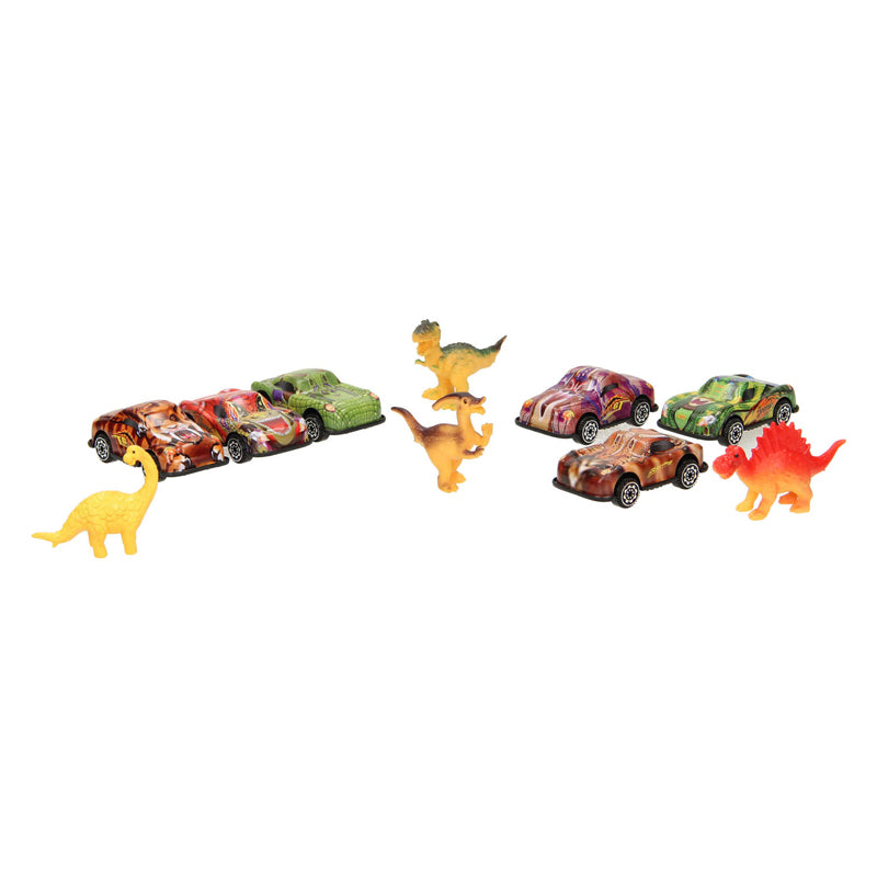 Load image into Gallery viewer, Lobbes autoset dierenprint met speeldieren