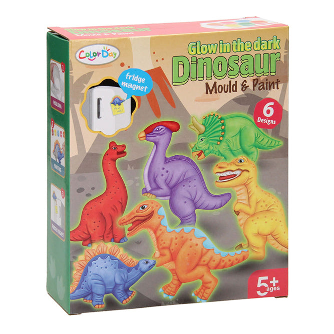 Load image into Gallery viewer, Gieten schilderen glow in the dark dino's