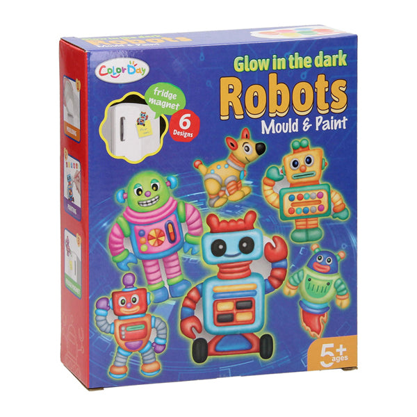 Load image into Gallery viewer, Lobbes gieten schilderen glow in the dark robots