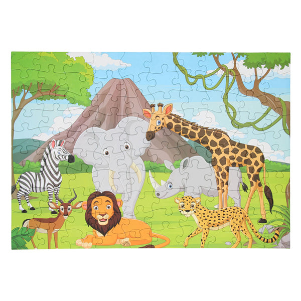 Afbeelding laden in galerijviewer, Vloerpuzzel wilde dieren, 100st.