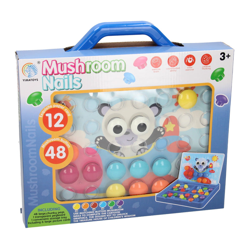 Afbeelding laden in galerijviewer, Jumbo insteekmozaïek buttons in koffer, 60dlg.