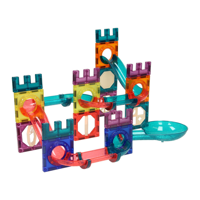 Load image into Gallery viewer, Magnetische knikkerbaan kasteel met licht, 56dlg.
