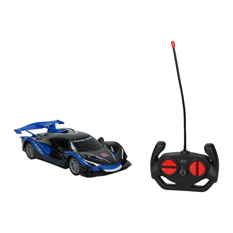 Load image into Gallery viewer, Rc blauwe racewagen