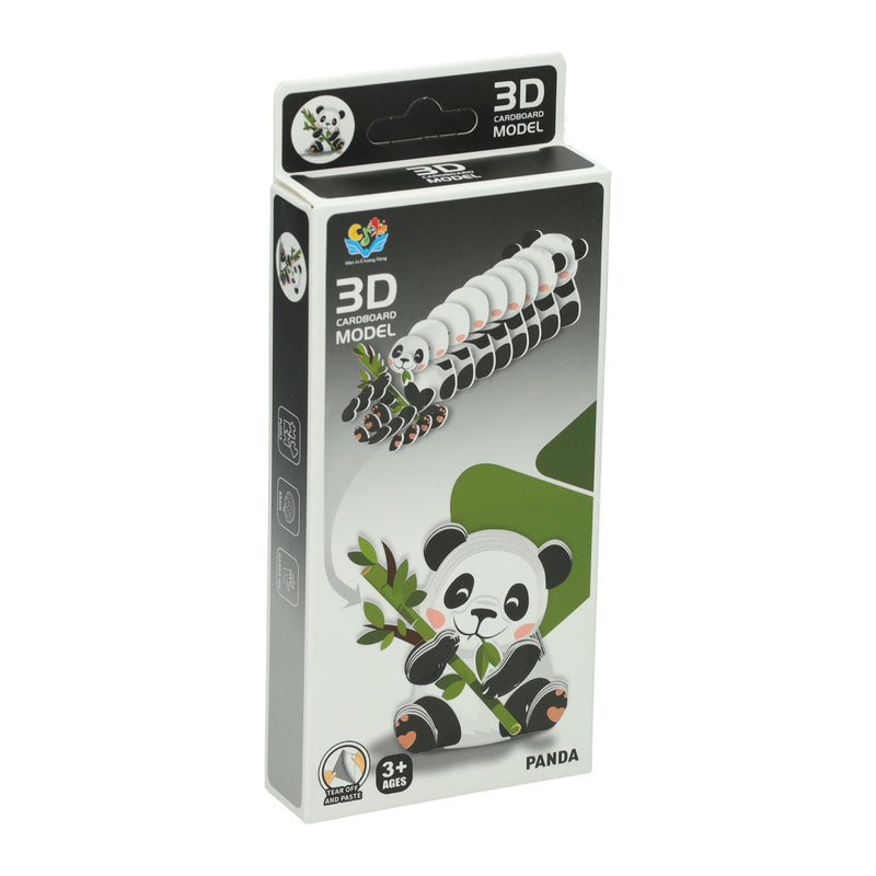 Afbeelding laden in galerijviewer, Diy 3d model puzzel - panda
