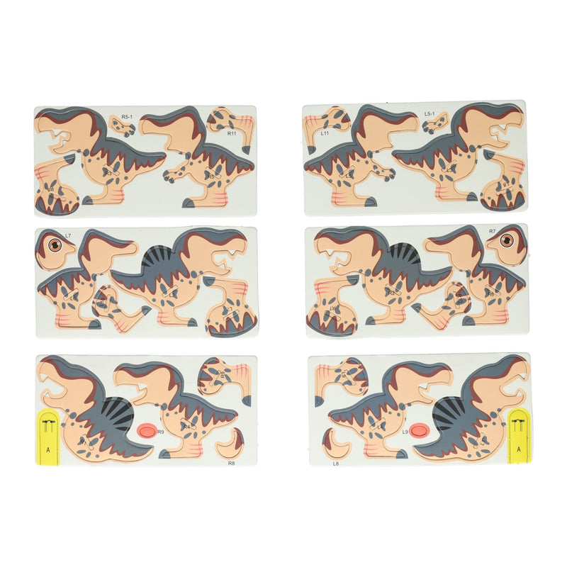 Afbeelding laden in galerijviewer, Diy 3d model puzzel - dino
