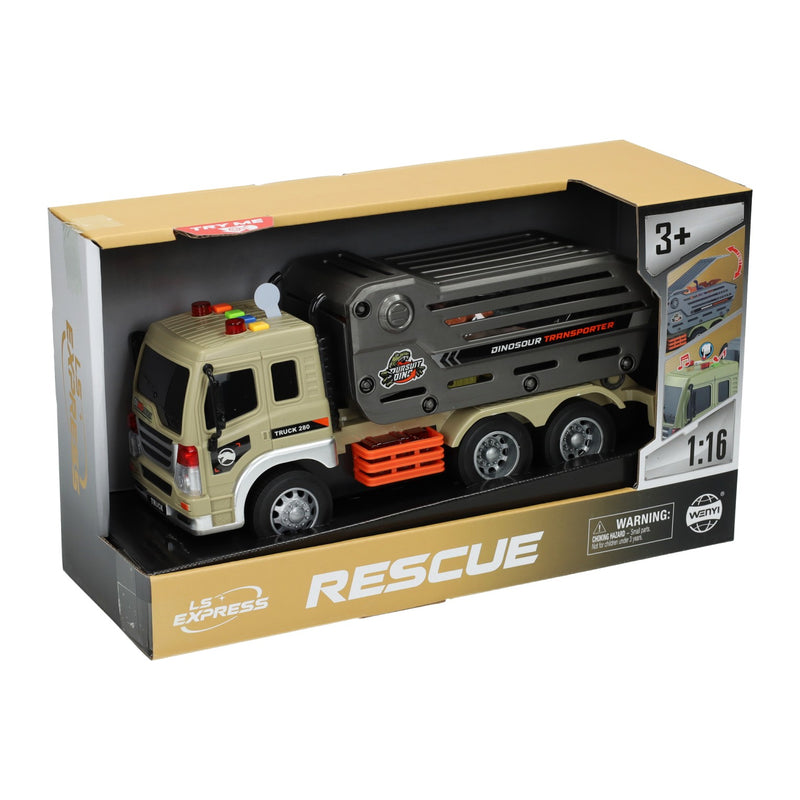 Afbeelding laden in galerijviewer, Rescue vrachtwagen met dino's