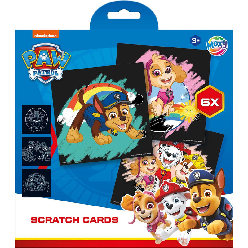 Load image into Gallery viewer, Moxy scratch kaarten paw patrol set, 7dlg.