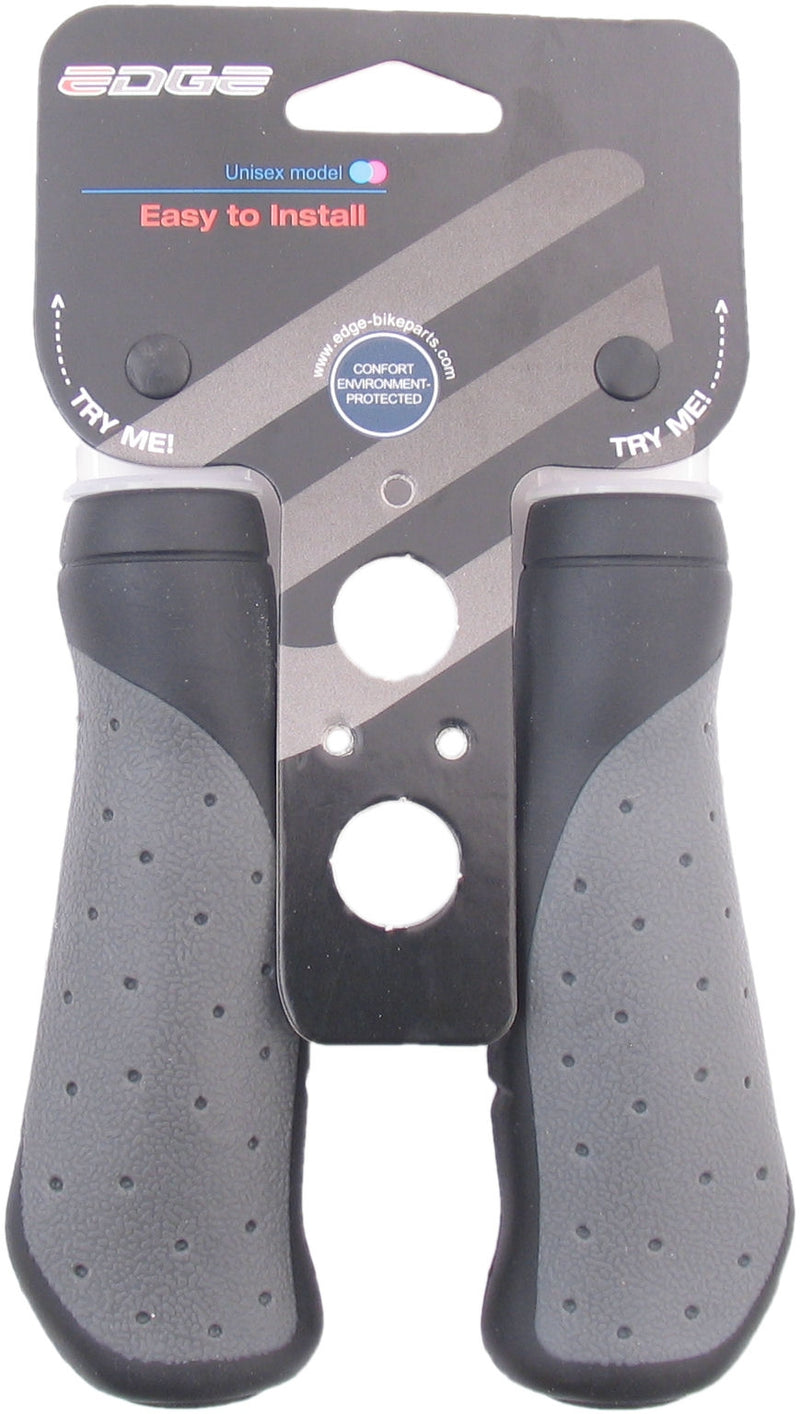 Load image into Gallery viewer, Edge Ergo City Fiets Handvatten - 135mm - Zwart-grijs