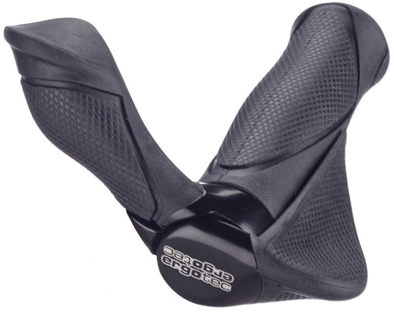 Load image into Gallery viewer, Rst handvatpaar ergotec mf2 small kraton aluminium 130+130 mm - zwart