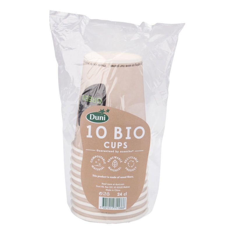Load image into Gallery viewer, Duni bio wegwerp bekers you chose green 240 ml 10 stuks