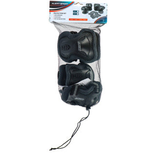 Load image into Gallery viewer, Alert sport skate beschermset kinderen 3 delig (maat m) zwart | 2 stuks