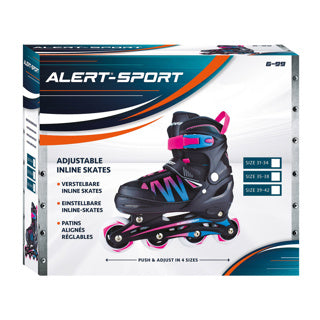 Load image into Gallery viewer, Alert sport inline skates skeelers roze (maat 35-38)
