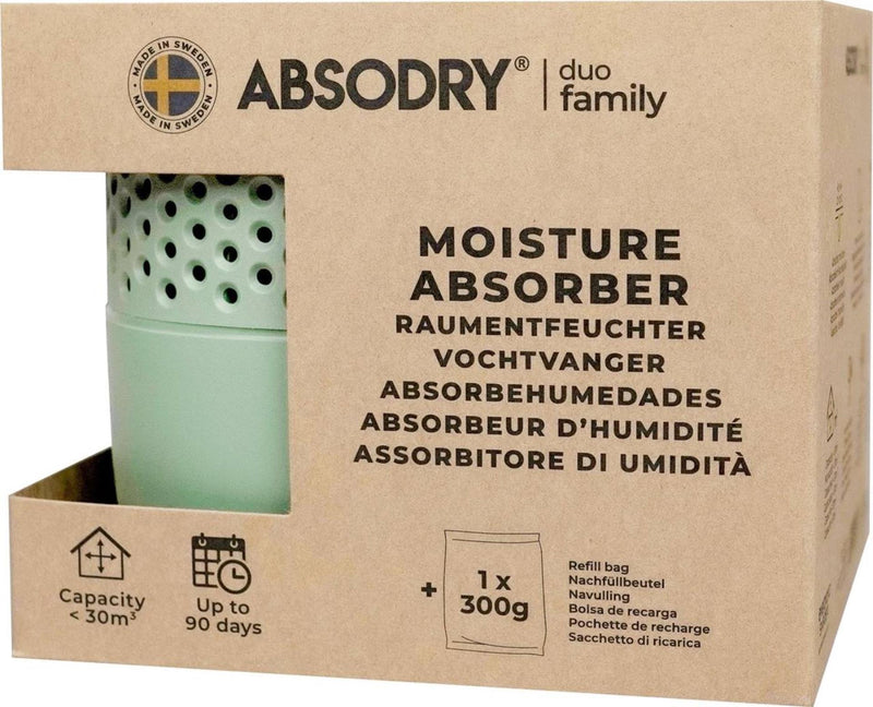 Load image into Gallery viewer, Absodry duo family bag vochtvanger series 3 forest green - inclusief 1 vulling