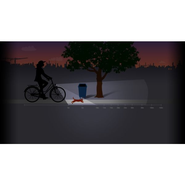 Load image into Gallery viewer, Spanninga koplamp kendo xe e-bike 6-36vdc zwart op blister