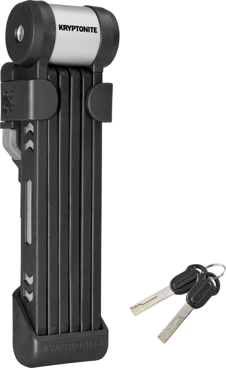 Load image into Gallery viewer, Kryptonite kryptolok 610 s vouwslot met houder – vouwslot fiets – 100 cm lang – zwart