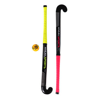 Load image into Gallery viewer, Engelhart hockeyset roze en geel 33''