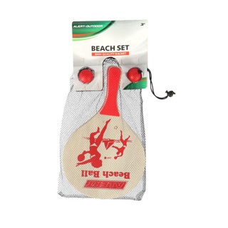 Load image into Gallery viewer, Alert outdoor beachball set hout deluxe | 2 stuks