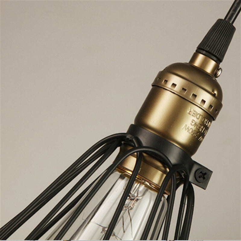 Afbeelding laden in galerijviewer, Homestyle Pro Homestyle MK006-B Industriële Hanglamp 19x23 cm Zwart Metaal