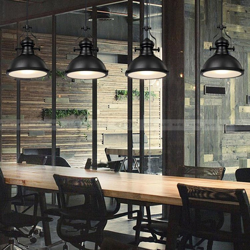 Load image into Gallery viewer, Homestyle pro mk102-wb industriële hanglamp 32x35 cm zwart wit metaal