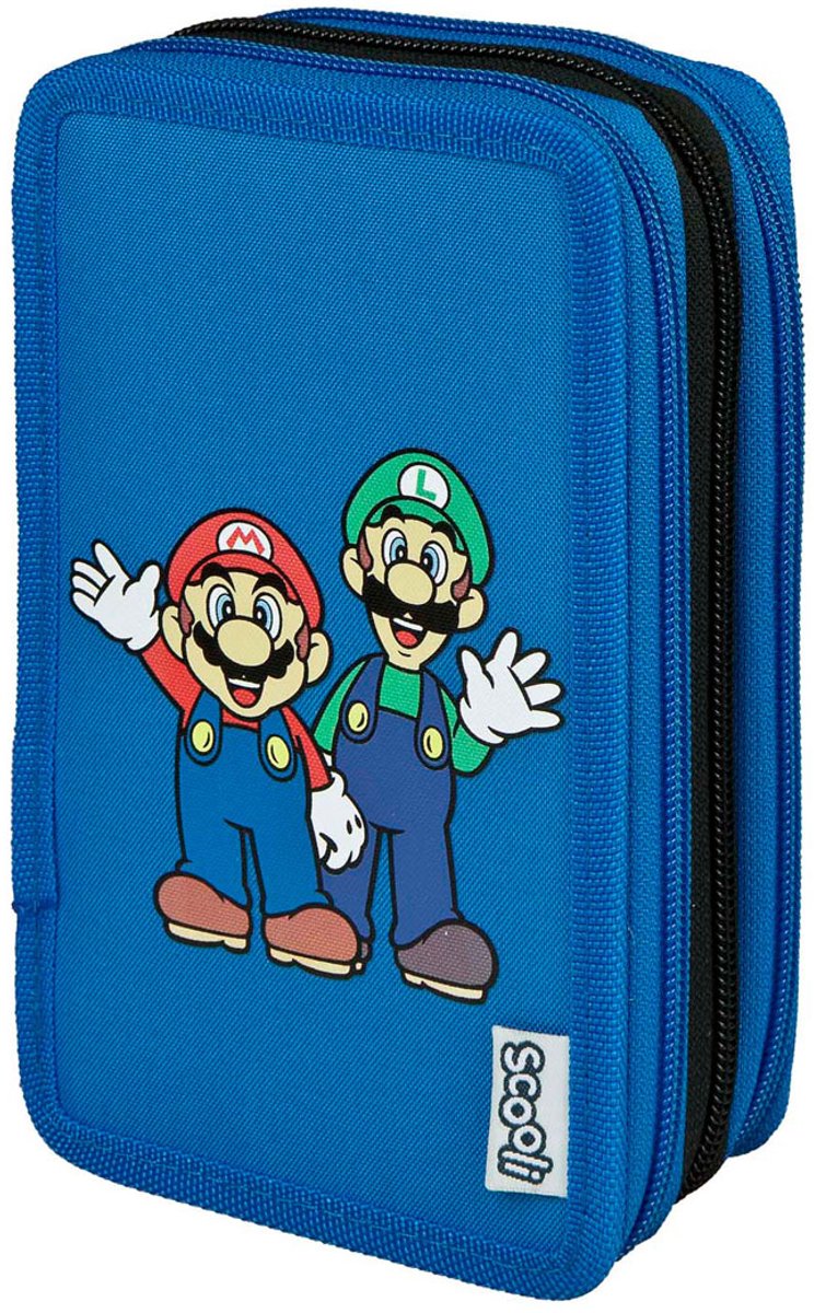 Afbeelding laden in galerijviewer, Undercover gevulde etui super mario 3-vaks
