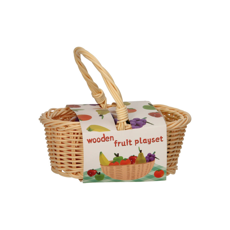 Load image into Gallery viewer, Pic houten fruit in knickmand, 7dlg.