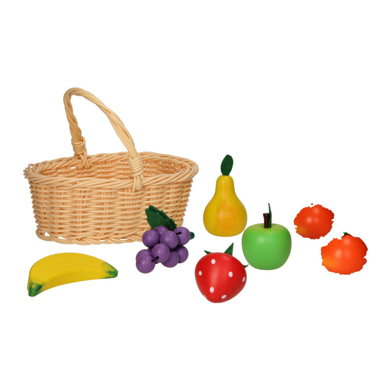 Load image into Gallery viewer, Pic houten fruit in knickmand, 7dlg.