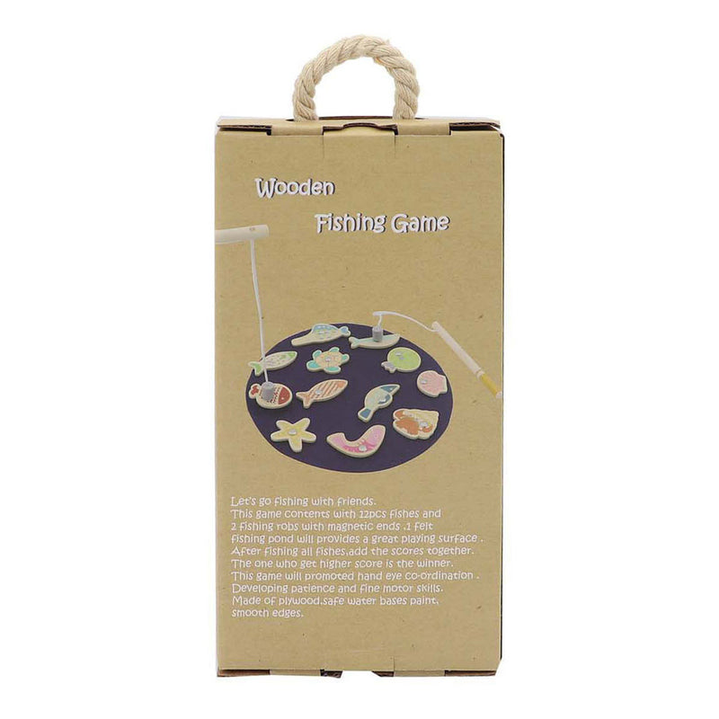 Afbeelding laden in galerijviewer, Houten magnetisch visspel, 15dlg.