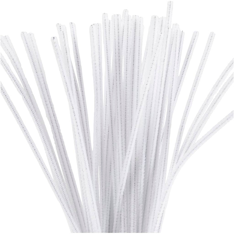 Afbeelding laden in galerijviewer, Https: www.cchobby.nl chenille-l-30-cm-dikte-4-mm-wit-50-stuk-1-doos