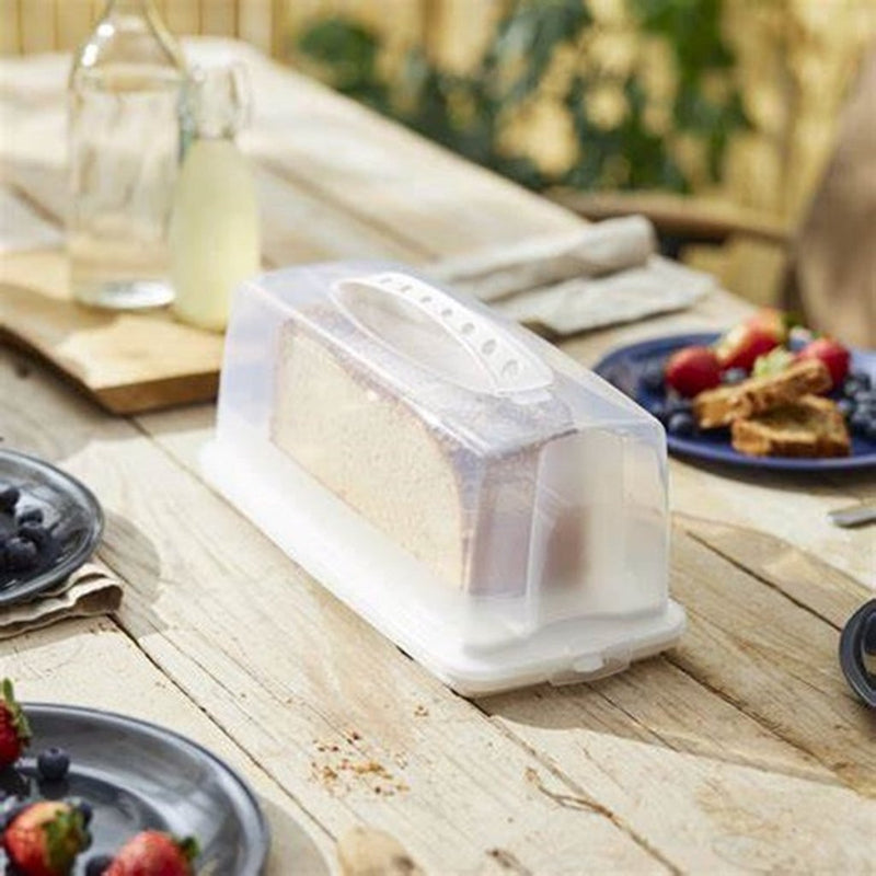 Load image into Gallery viewer, Rotho fresh cakedoos rechthoek 36x16.5x16.5 cm wit transparant