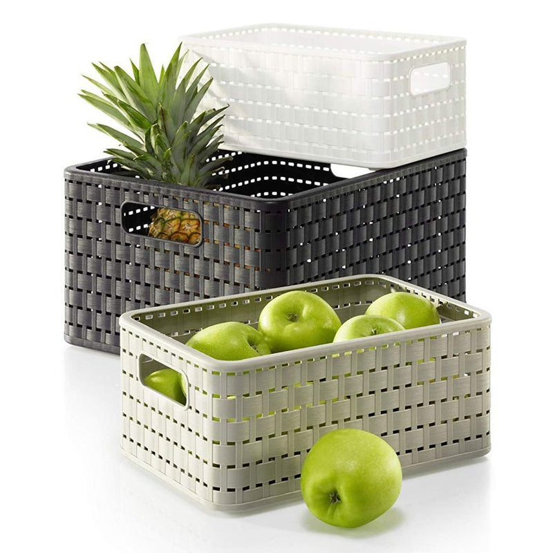 Load image into Gallery viewer, Rotho country mand vierkant 30x30x16 cm 14l wit