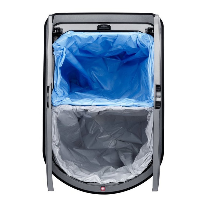 Load image into Gallery viewer, Rotho paso duo pedaalemmer 50l zilver metallic