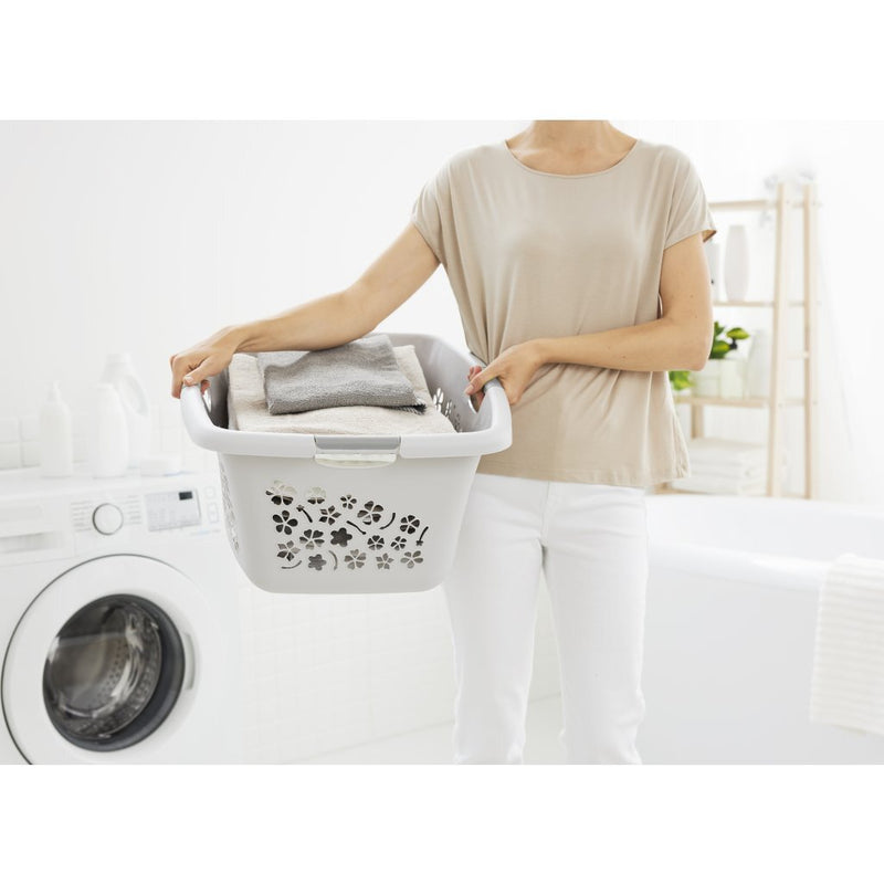 Load image into Gallery viewer, Rotho flowers wasmand 50l grijs