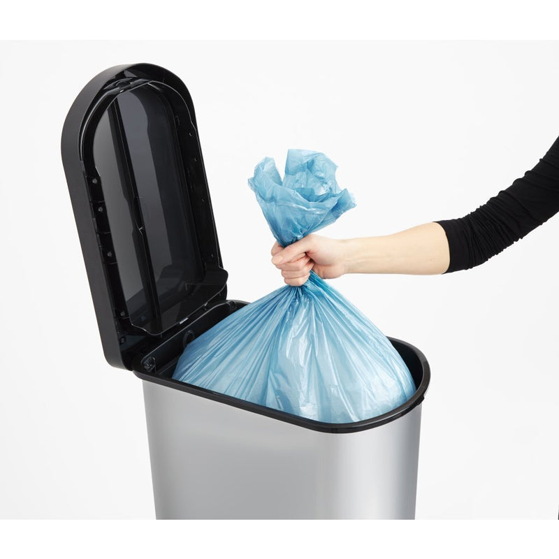 Load image into Gallery viewer, Rotho paso pedaalemmer 50l zilver metallic