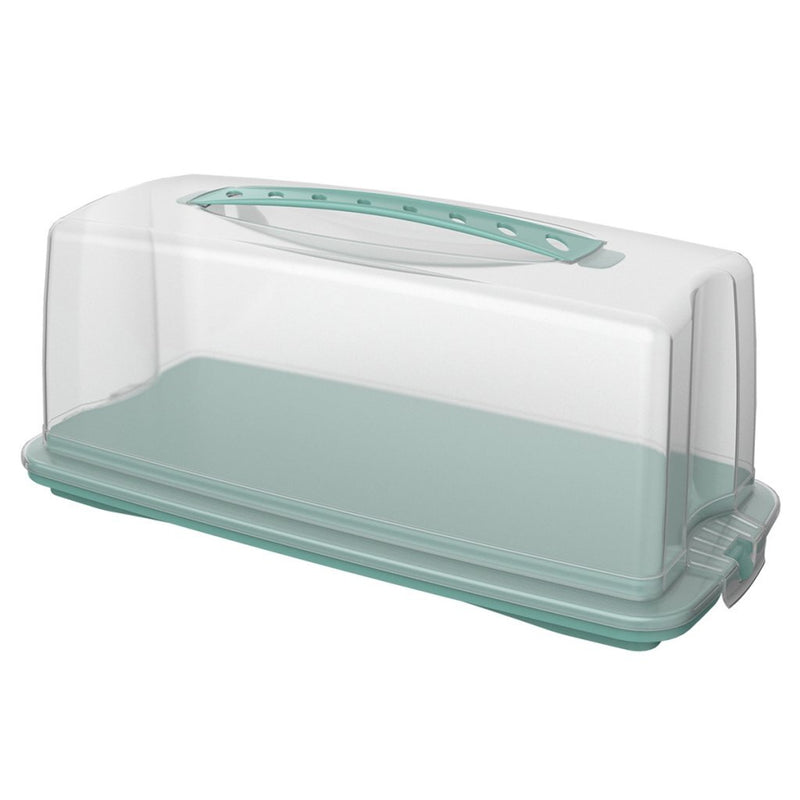 Load image into Gallery viewer, Rotho fresh cakedoos rechthoek 36x16.5x16.5 cm mistletoe groen