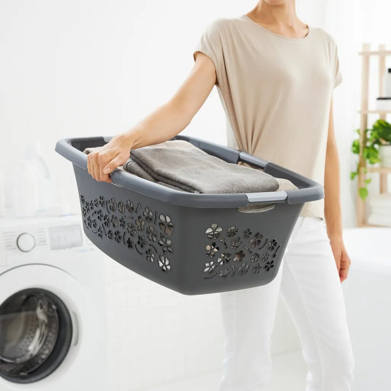 Load image into Gallery viewer, Rotho flowers wasmand 50l antraciet