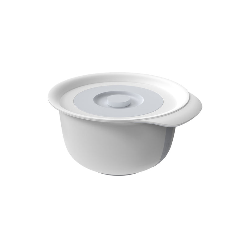Load image into Gallery viewer, Rotho fresh beslagkom met spatdeksel 4l cool grey