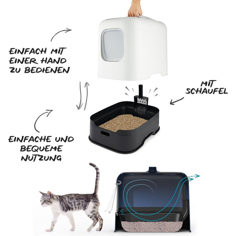 Load image into Gallery viewer, Rotho biala kattenbak cappuccino