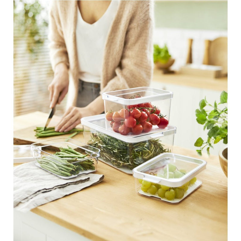 Load image into Gallery viewer, Rotho cauma set koelkastorganizer 1.3l + 2.6l + 4.65l transparant