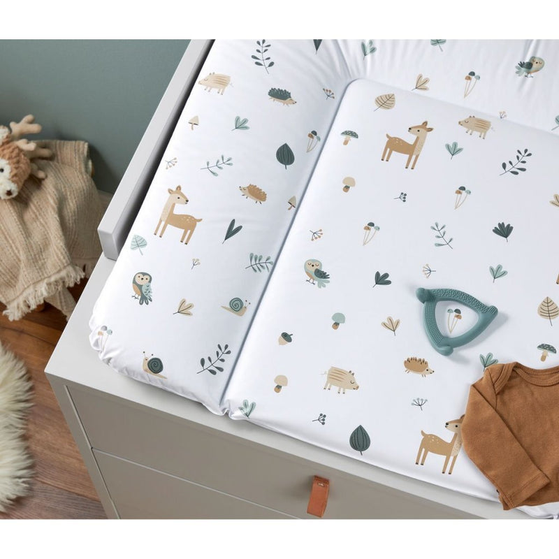 Load image into Gallery viewer, Rotho aankleedkussen bosdieren 85x72 cm wit