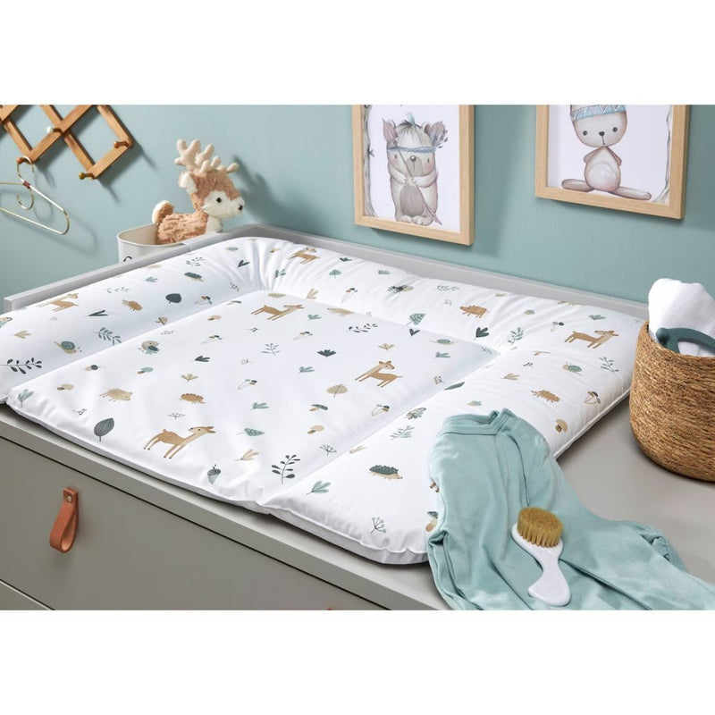 Load image into Gallery viewer, Rotho aankleedkussen bosdieren 85x72 cm wit