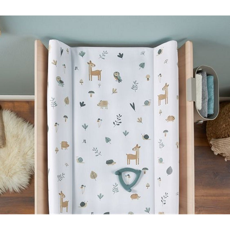 Load image into Gallery viewer, Rotho aankleedkussen bosdieren 50x70 cm wit