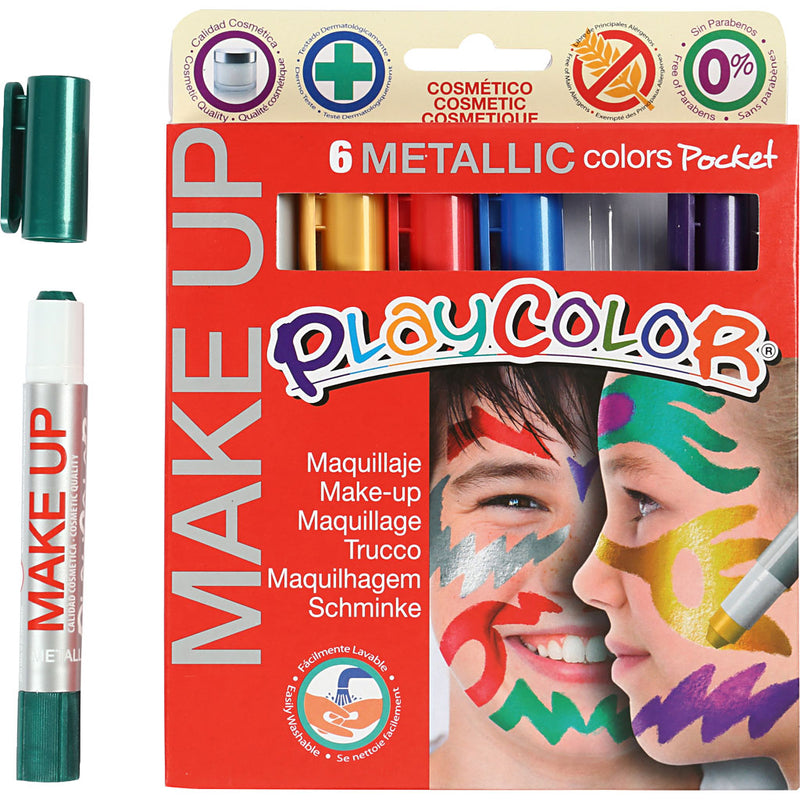 Load image into Gallery viewer, Https: www.cchobby.nl playcolor-make-up-metallic-diverse-kleuren-6x5-gr-1-doos