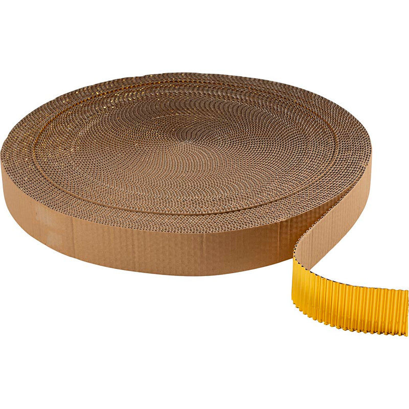 Afbeelding laden in galerijviewer, Https: www.cchobby.nl ribbelkarton-b-5-cm-goud-50-m-1-rol